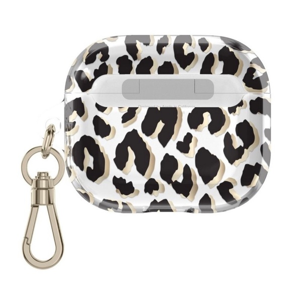 Nwt Kate spade ear air pods gen 3 case city leopard black - Picture 5 of 6